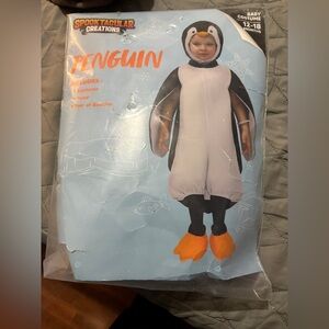 Penguin Kids Costume with Orange Feet